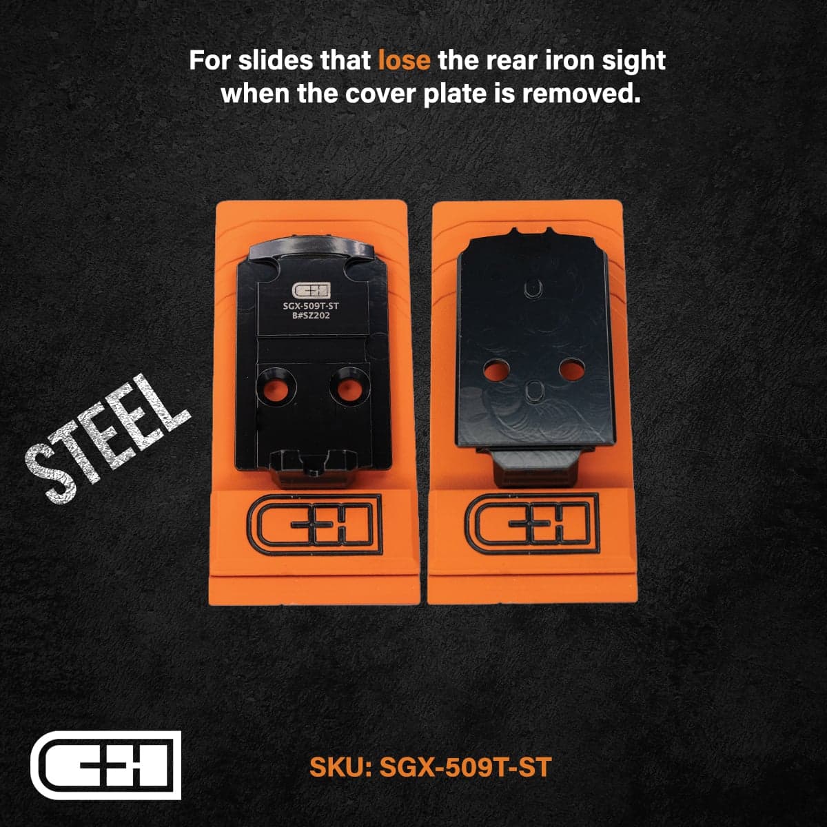 C&H Precision Optic Plate -320 X-FIVE TO HOLO 509T- SGX-509T-ST