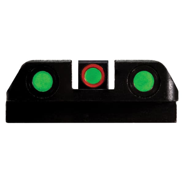 Hiviz LiteWave H3 Tritium/Fiber Optic Sight Set Front/Rear, Green/Orange/Green