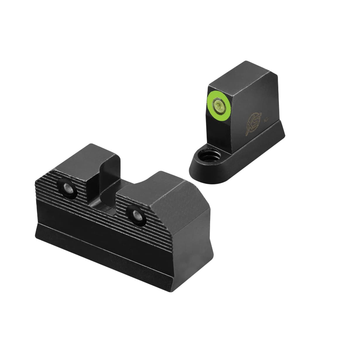 XS Sights R3D 2.0 Night Sight Set - Front/Rear Green/Green Sights for Enhanced Nighttime Visibility - CZ-R201S-6G
