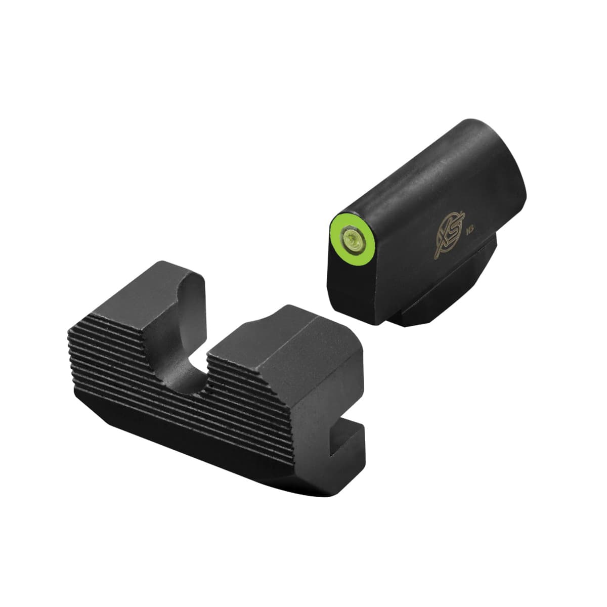 XS Sights Minimalist Night Sight Set - Front/Rear Green/Green High-Contrast Sights for Precision and Clarity - SW-M001S-4G