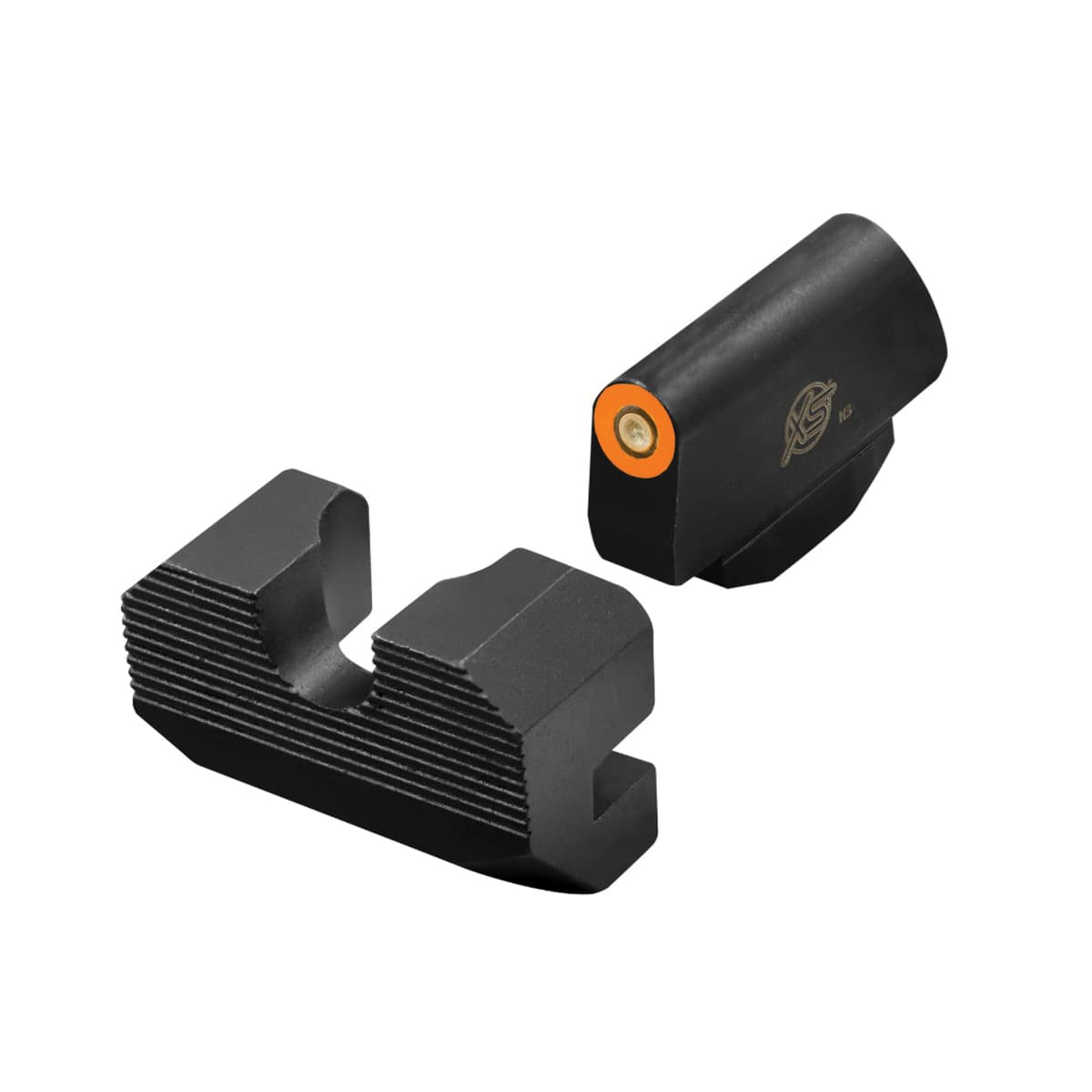 XS Sights Minimalist Night Sight Set - Front/Rear with Orange/Orange for Precision - SW-M001S-4N