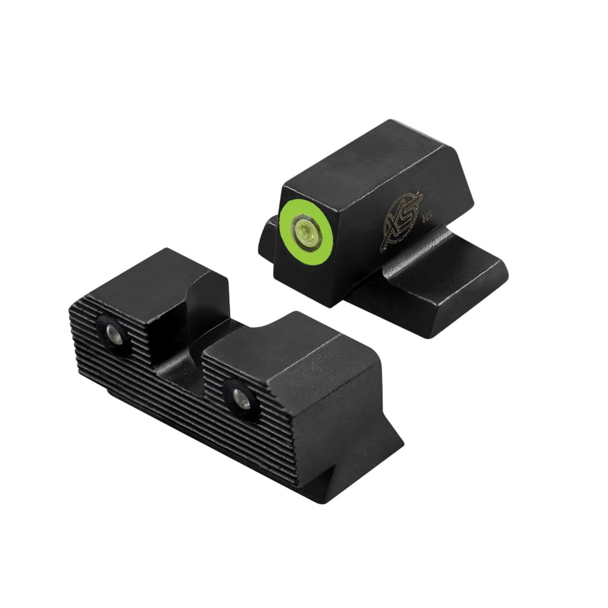 XS Sights R3D 2.0 Night Sight Set - Front/Rear Green/Green Illuminated Sights for Optimal Clarity - SW-R206P-6G