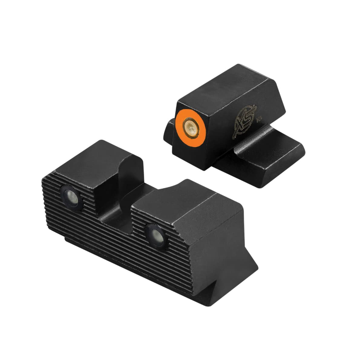 XS Sights R3D 2.0 Night Sight Set - Front/Rear Green/Green High-Contrast for Superior Visibility - SW-R207P-6N