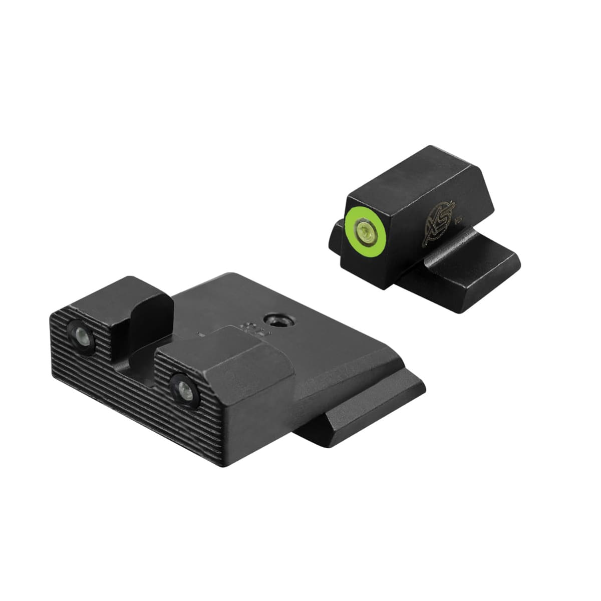 XS Sights R3D 2.0 Night Sight Set - Front/Rear Green/Green for Tactical Shooting Precision - SW-R204P-6G-2