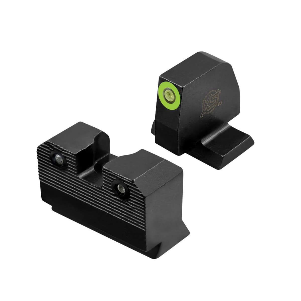 XS Sights R3D 2.0 Night Sight Set - Front/Rear Green/Green Illuminated Sights for Enhanced Performance - SW-R205P-6G
