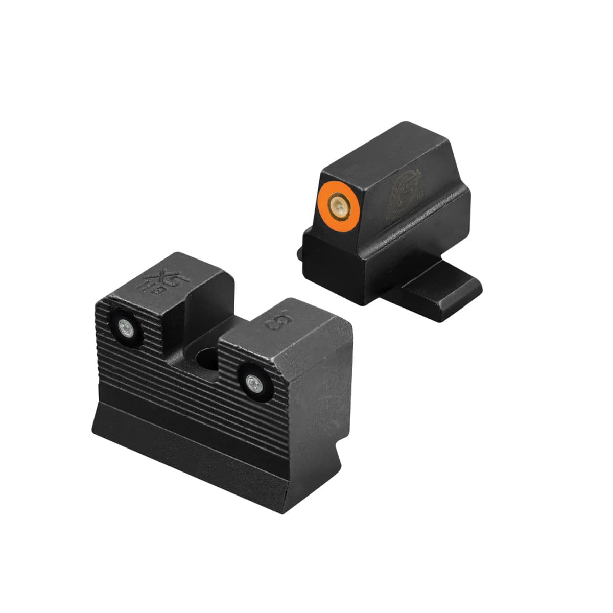 XS Sights R3D 2.0 Night Sight Set - Front/Rear Green/Green for Optimal Shooting Clarity - SI-R203P-6N