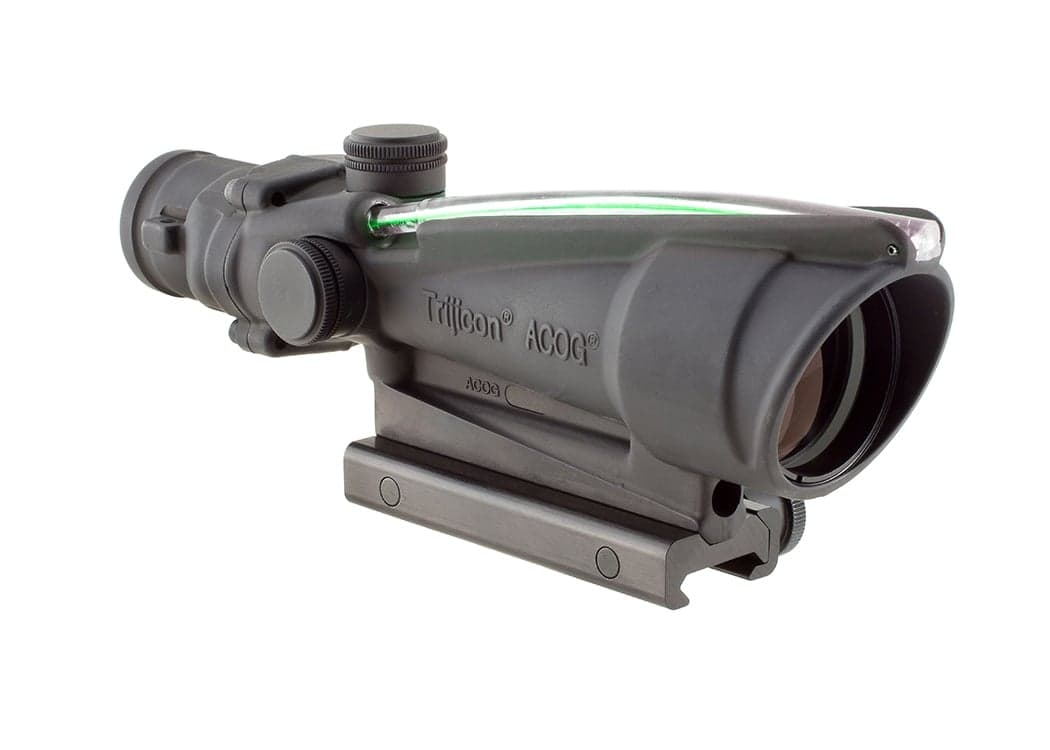 Trijicon TA11F ACOG 3.5x35 Dual Illuminated Green Chevron BAC 233 Flattop Recticle Scope - TA11F-G