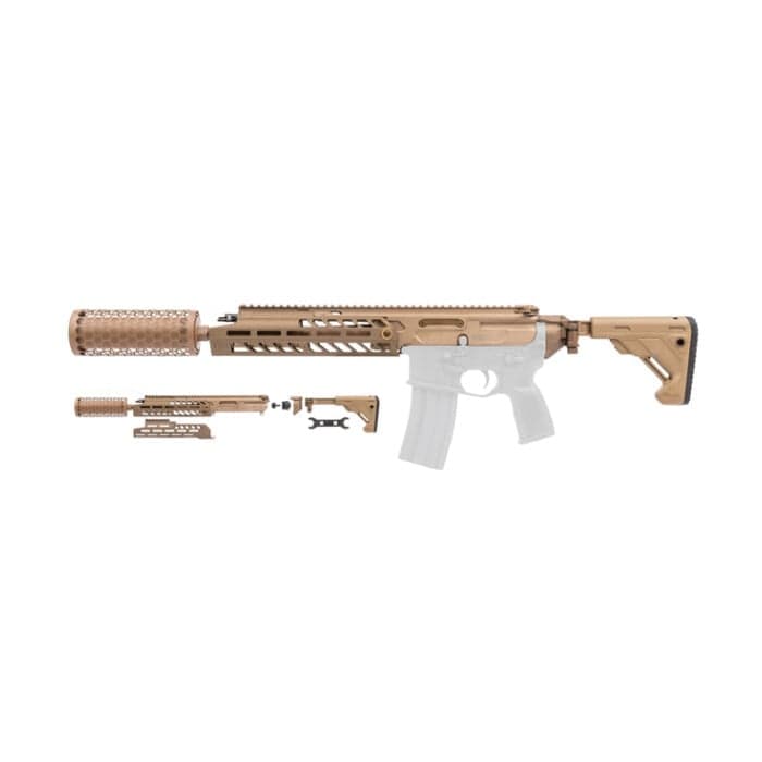 Radian Weapons Model 1 MOE Upper M-LOK Rail with Charging Handle, Black - Advanced Tactical - R0428