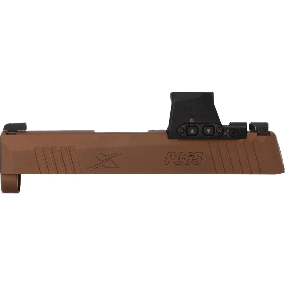 Sig Sauer Optic Ready Slide Assembly Fits P365/P365 X-Micro Compact, Coyote Brown - Durable Finish - 8901556