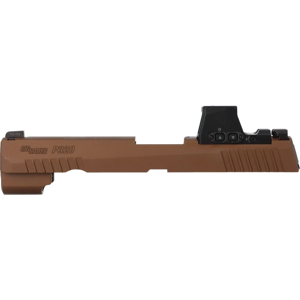 Sig Sauer Optic Ready Slide Assembly Fits P320 Full-Size, Coyote Brown - Precision and Fit - 8901571