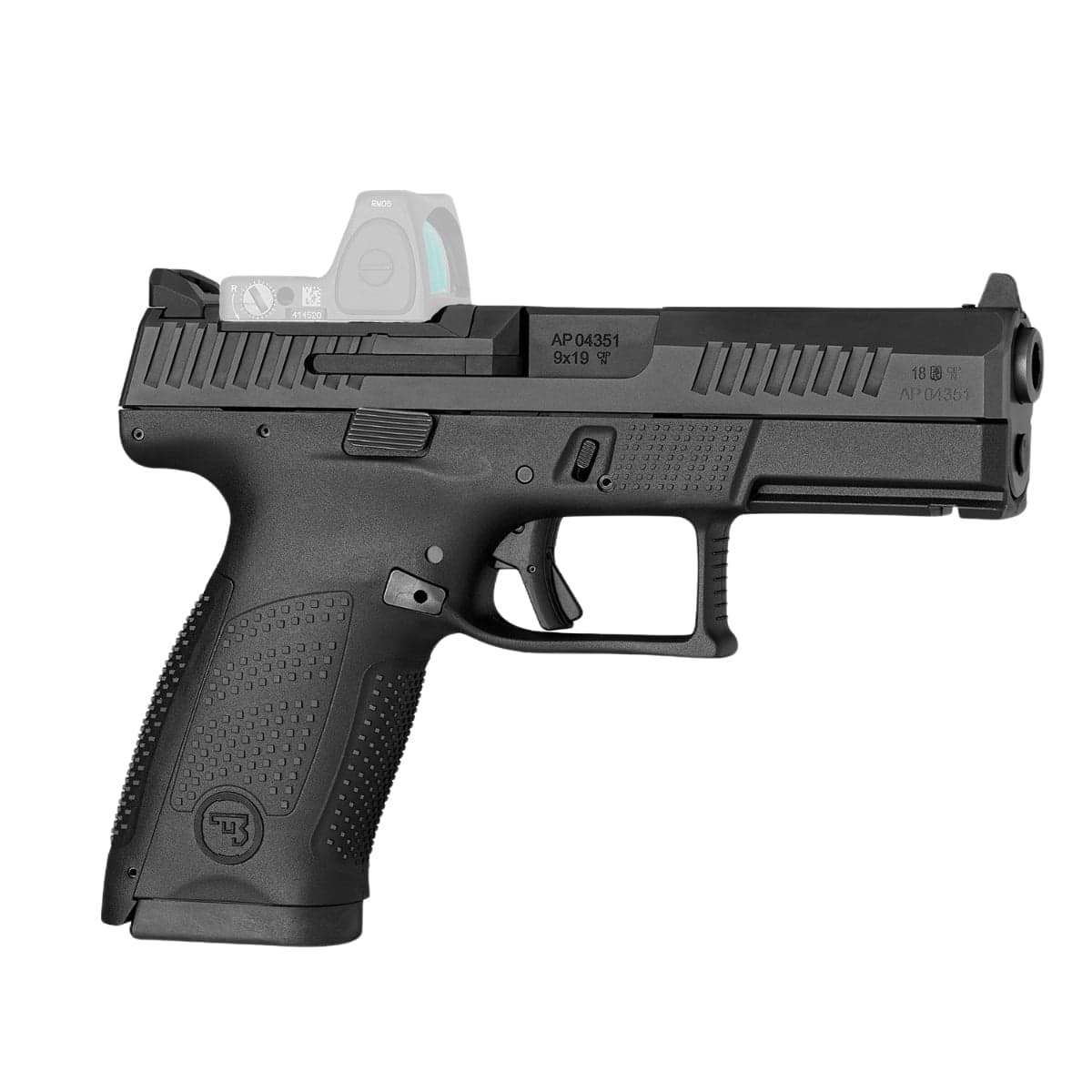 CZ-USA P-10 C Optic Ready (Low Capacity) 9mm 4" 10rds Pistol, Black - 01536