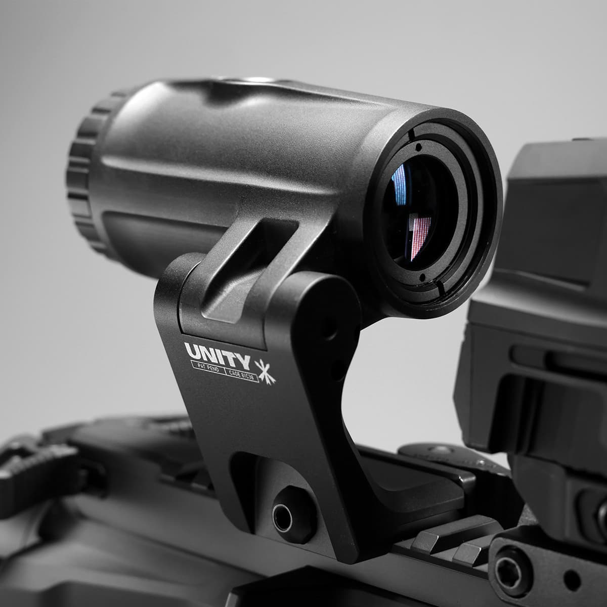 Unity Tactical Fast FTC 4X Magnifier - 4x Magnification Tactical Optic with Fast Flip Mount - FST-M4B
