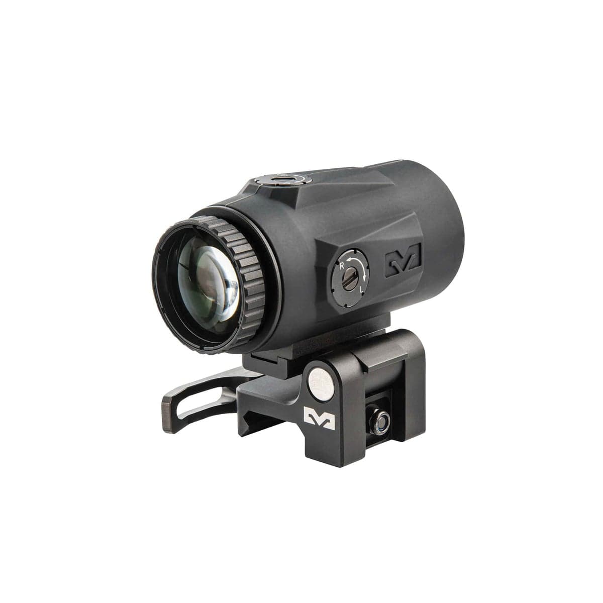 Meprolight MMX4 Magnifier with Integrated Side Flip Adapter 4x24mm - 4x Magnification with Side Flip Adapter for Quick Use - 8016000200