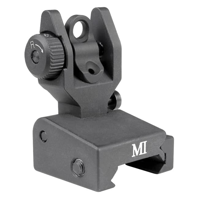 Midwest Industries SPLP Flip-up Rear Sight, Black - MCTAR-SPLP