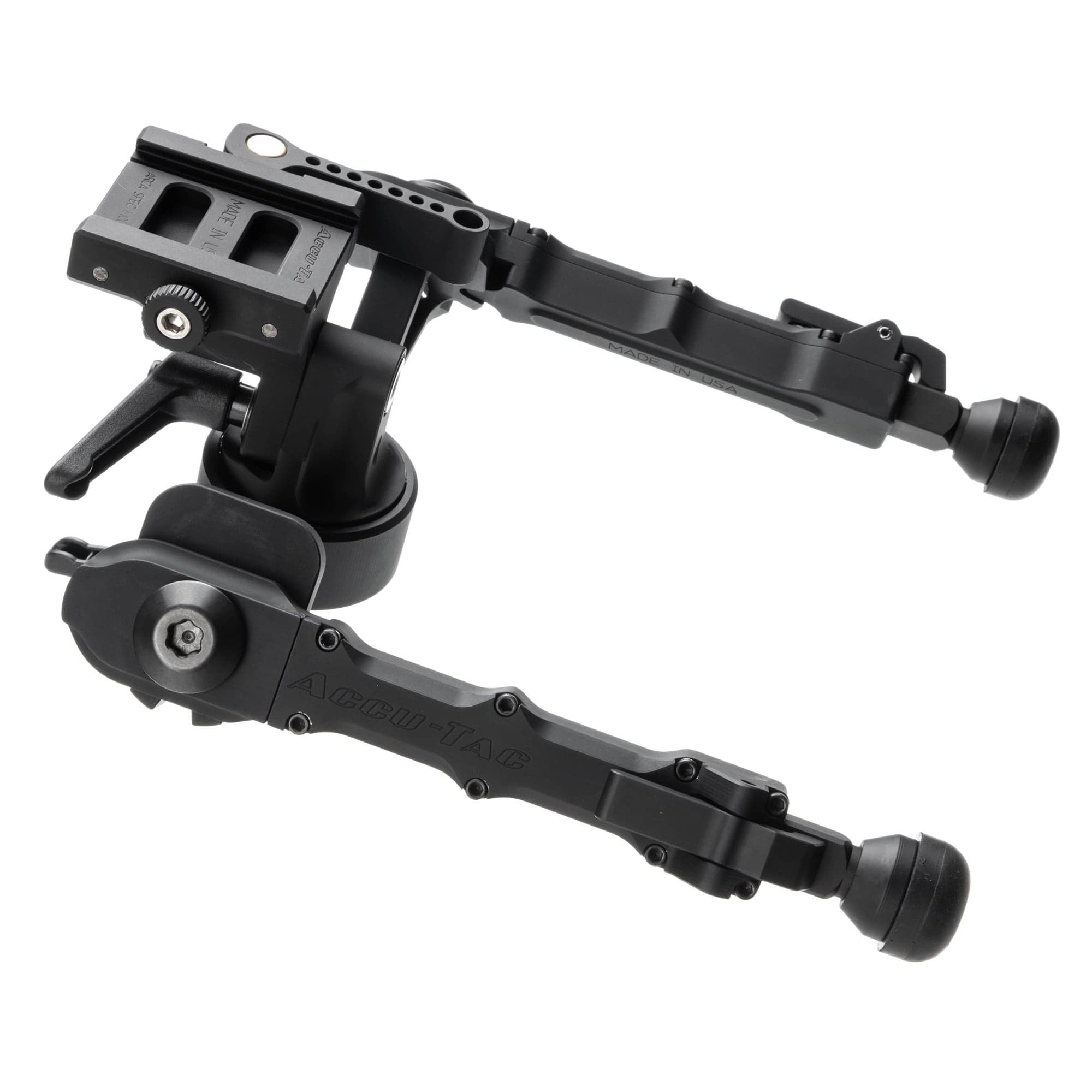Accu-Tac FC-4 G2, Bipod, Black, F Class Bipod, Arca Swiss Rail - FCASQDG204