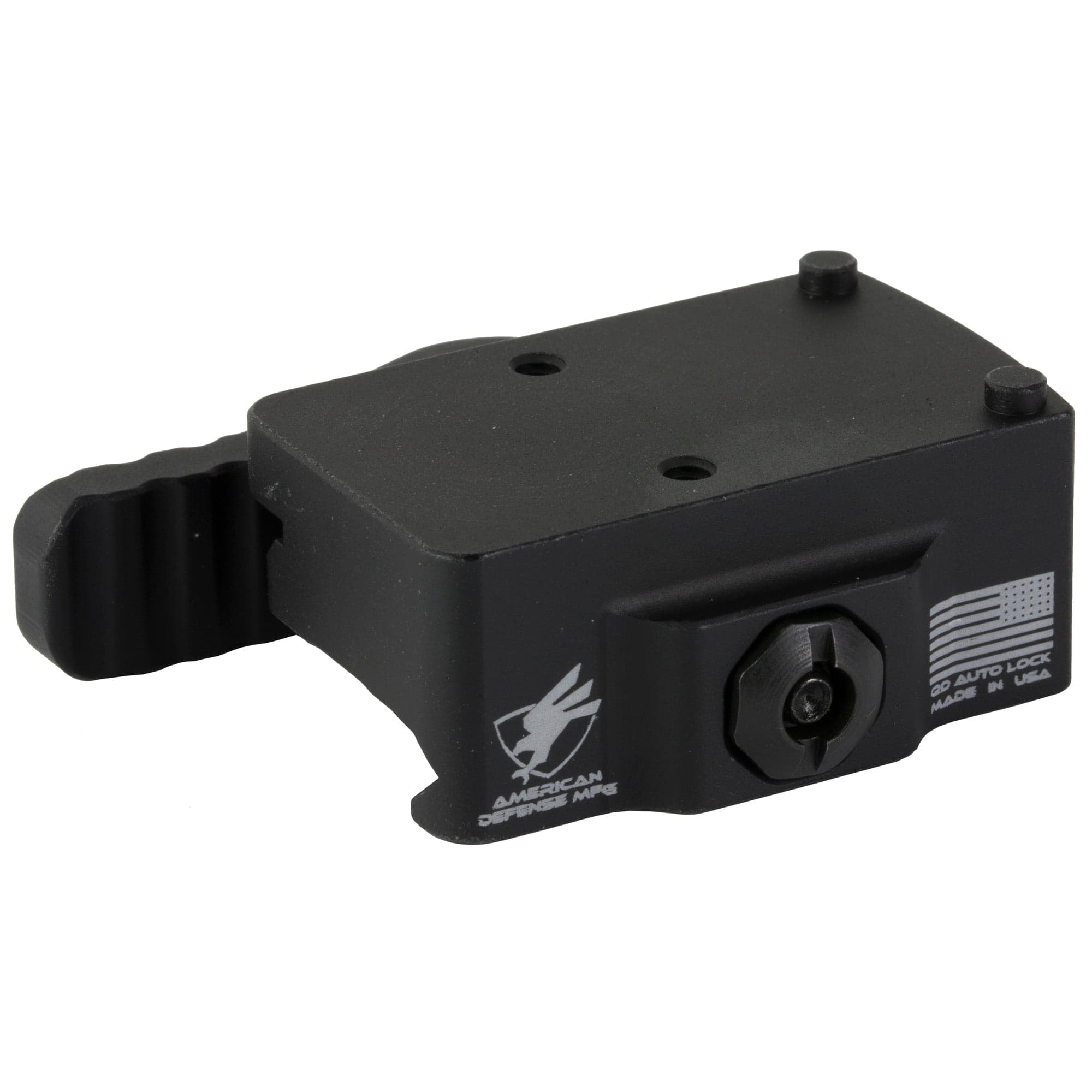 American Defense Mount, fits Trijicon RMR, Left Hand Lever, Lighweight, Quick Release, Black