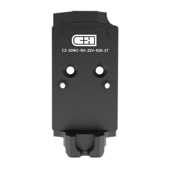 C&H Precision Optic Plate - CZ SHDW 2 OR TO RMR W/ ZEV POSTS- CZ-SDW2-RH-ZEV-RSR-ST