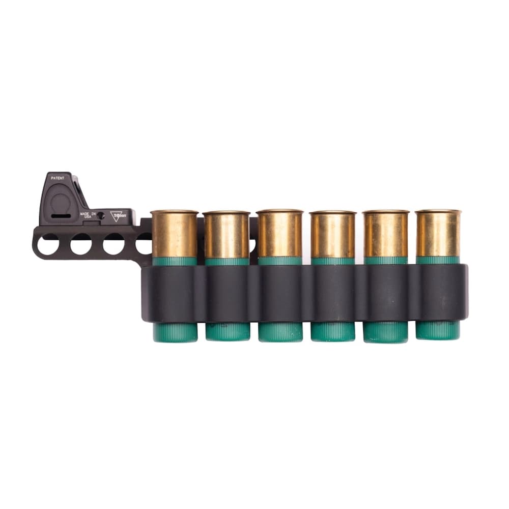 Mesa Tactical SureShell 12 Gauge Carrier and Reflex Mount, 6 Shells Black