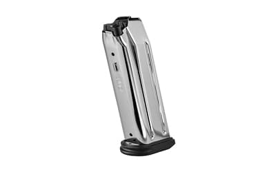 FN Magazine, 10mm, 15 Rounds, fits FN 510, Nickel Coated Steel, Silver with Black Base