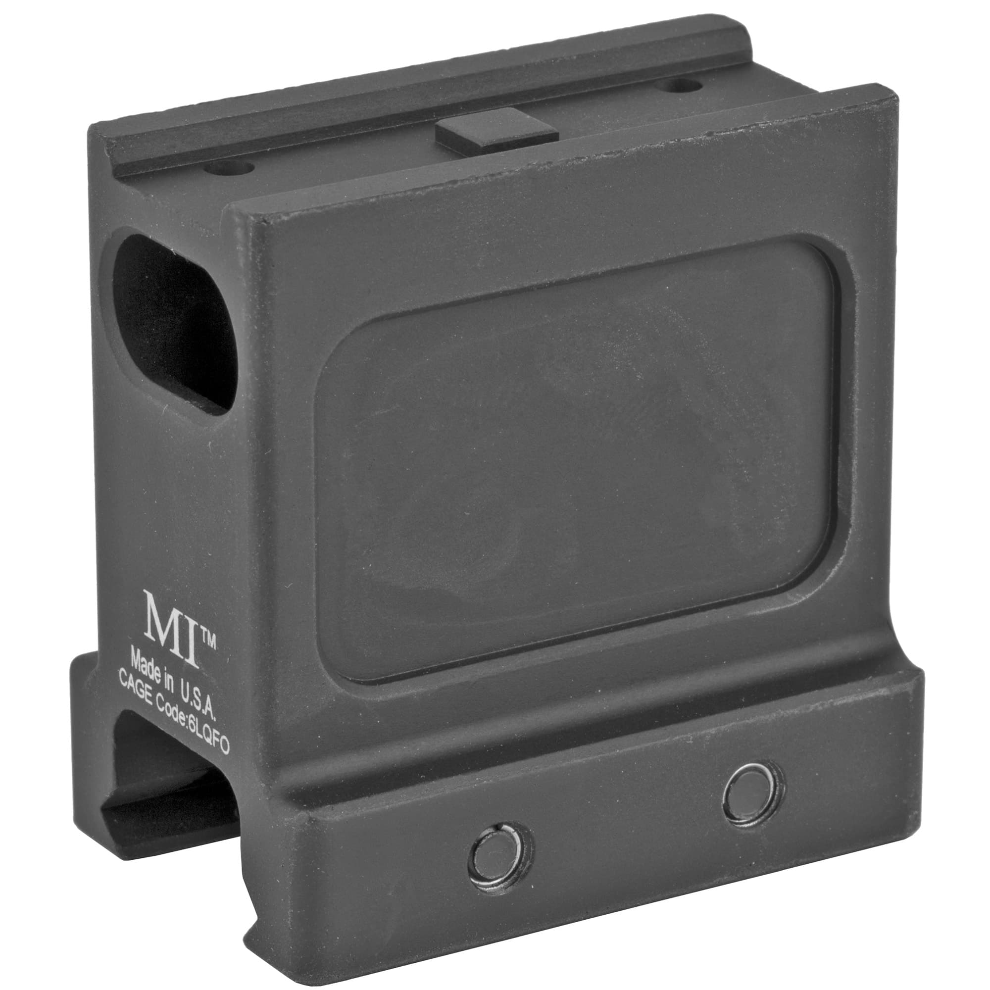Midwest Industries NV-Height Mount, Aluminum, Black Anodized Finish, Fits Aimpoint T-1