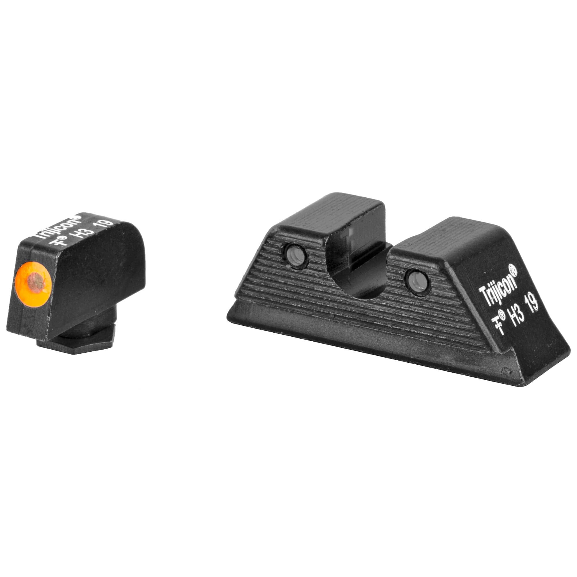 Trijicon HD XR Tritium Night Sight, Fits Glock MOS, Orange Front Outline