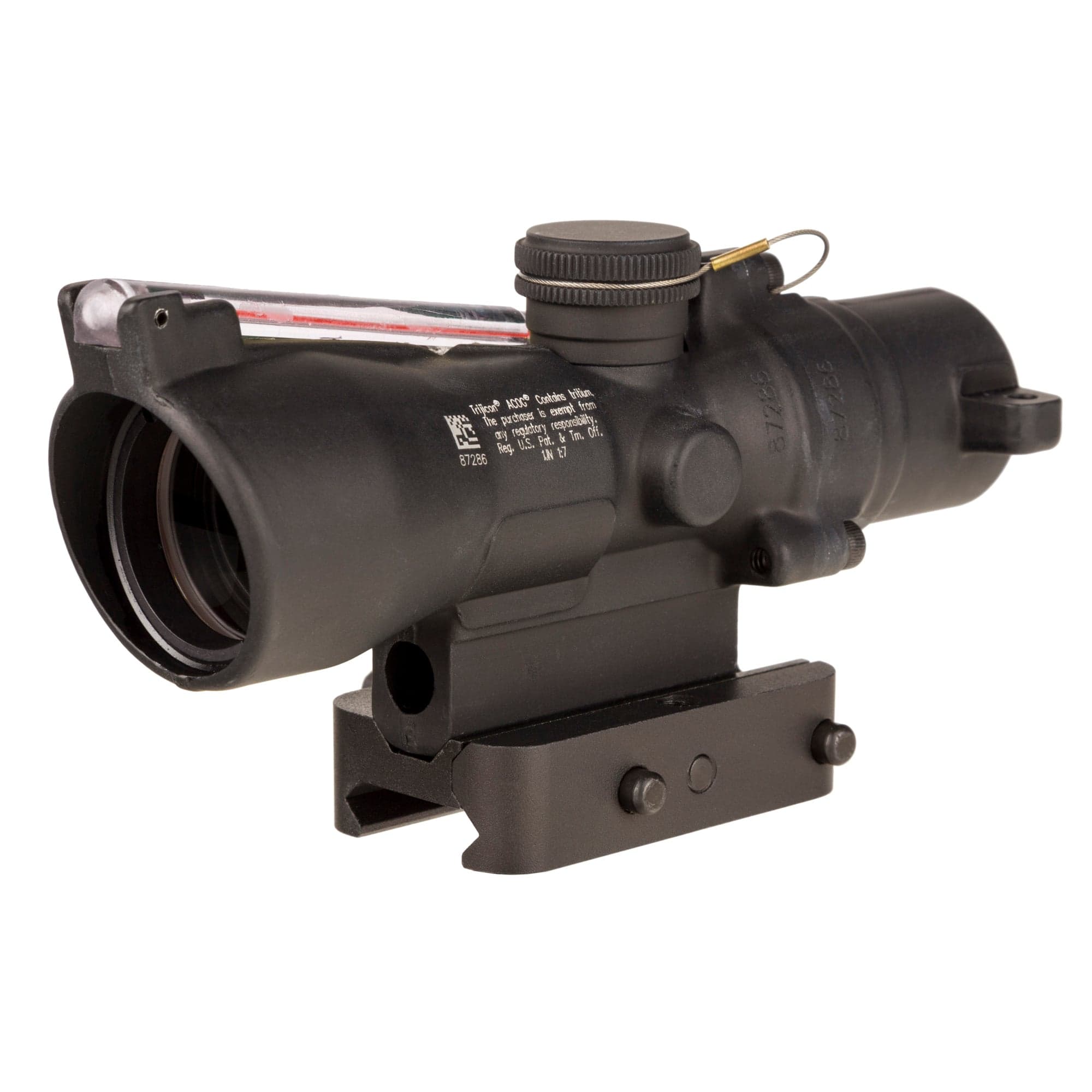 Trijicon ACOG, 3X24mm, Dual Illuminated Red Horseshoe/Dot 223/55 Grain, Includes Q-LOC Mount, Black