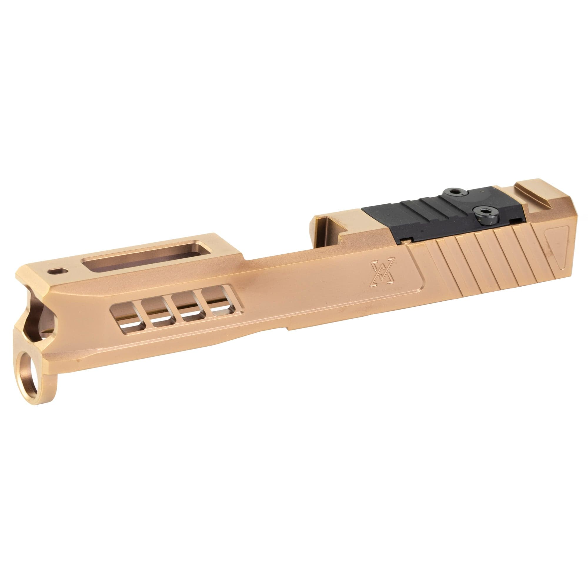 True Precision Axiom Slide, for Glock 43/43X, Copper TiCN Finish, RMS Optic Cut & Cover Plate