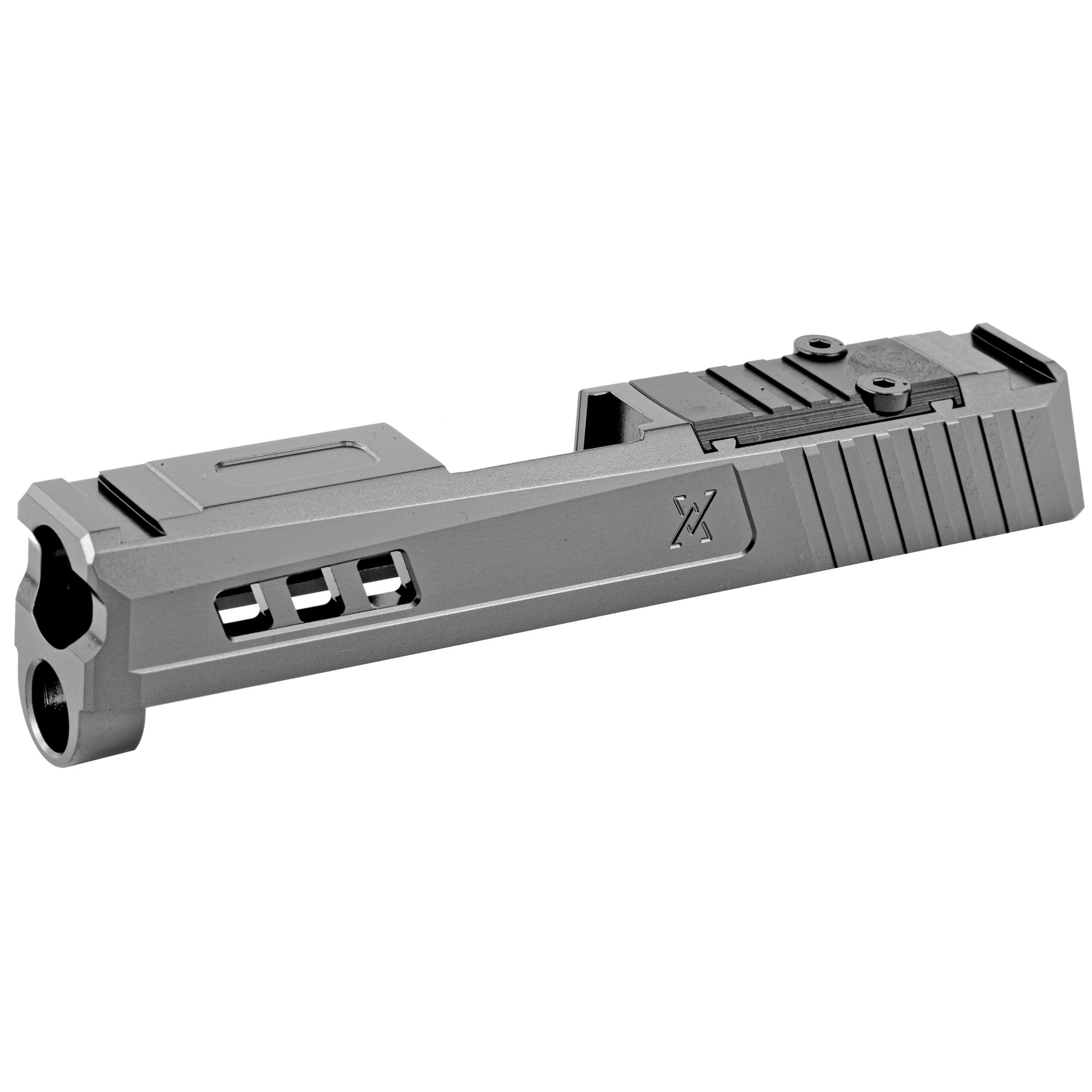 True Precision Axiom Slide, Stealth Grey, RMS Optic Cut & Cover Plate, Fits Sig P365