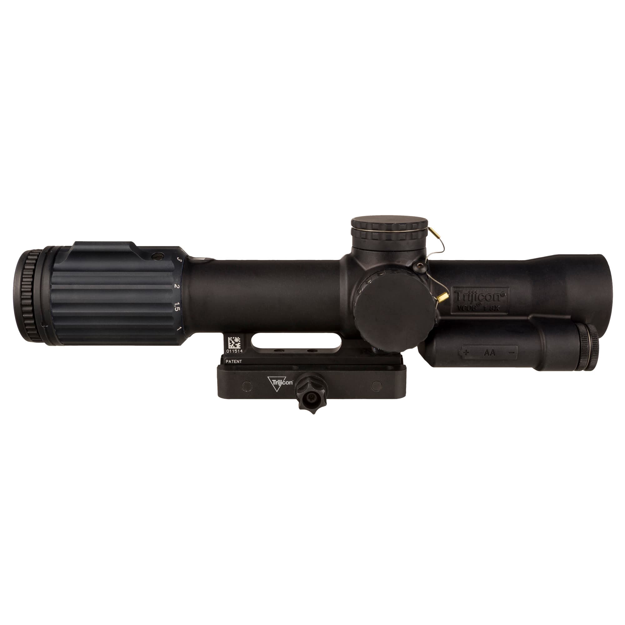 Trijicon 1-8x28 VCOG Red MRAD Crosshair/Dot 0.1 MRAD Reticle FFP Rifle Scope - VC18C2400014