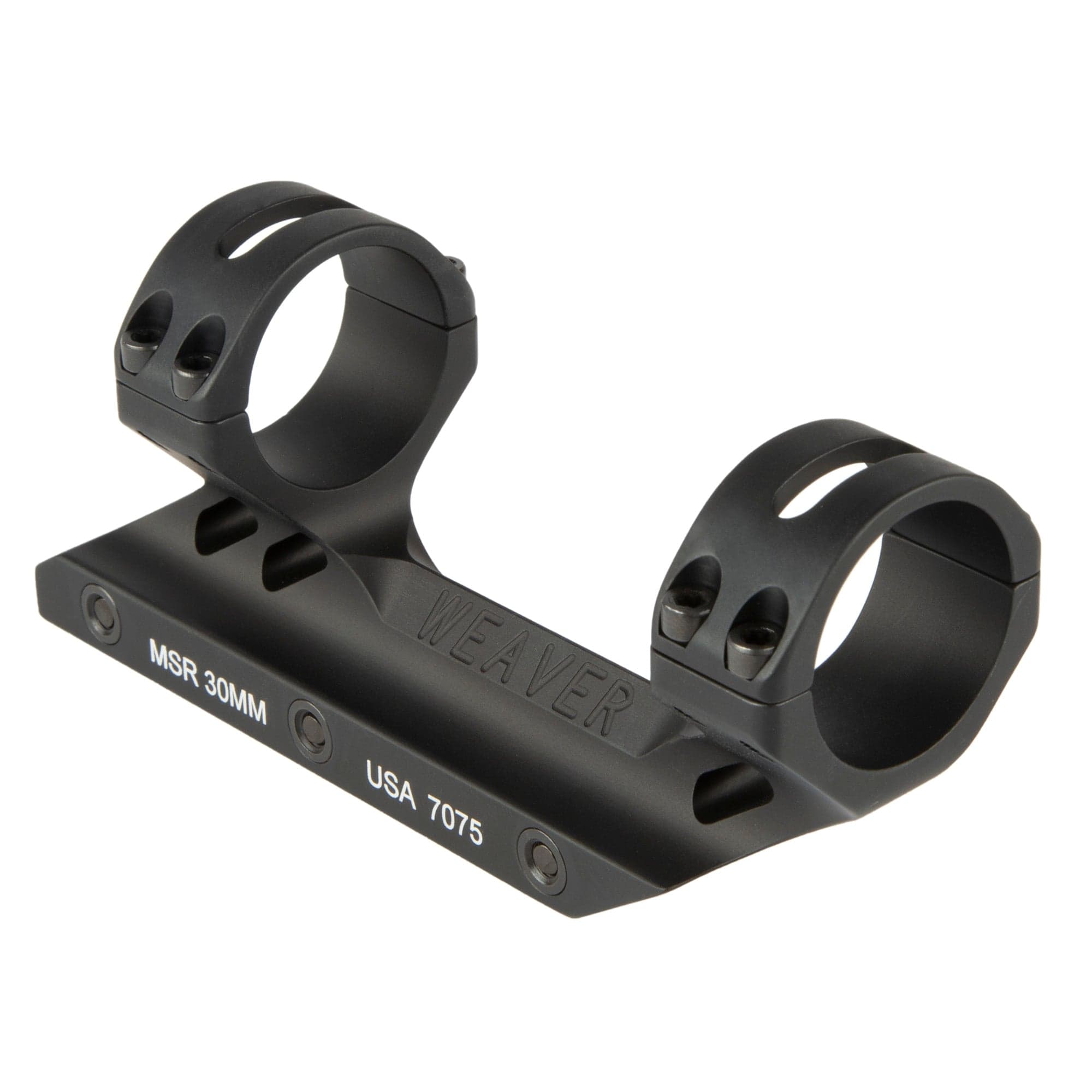 Weaver MSR Mount, 30mm, Aluminum, Fits Picatinny, Matte Finish, Black