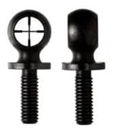 KNS Precision AR-15 Sight Front Crosshair Hooded Duplex ARHDDU