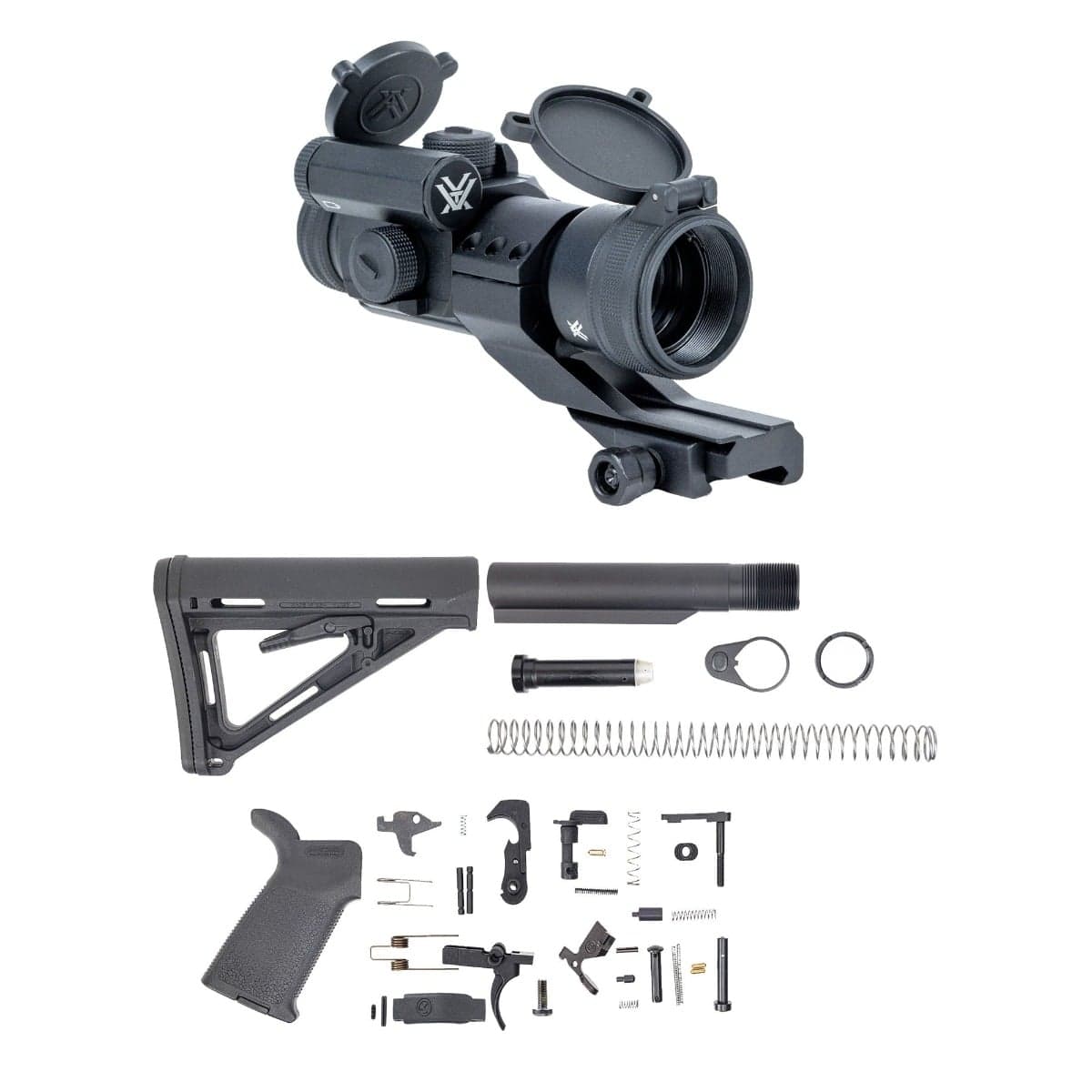 PSA MOE Lower Build Kit & Vortex Strike Fire II Red Dot Sight