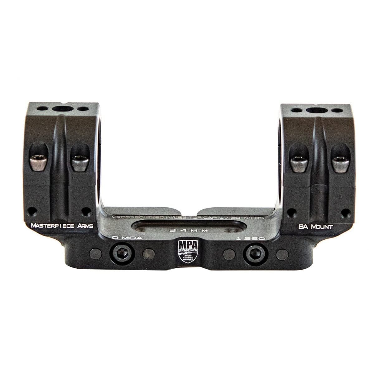 MasterPiece Arms MPA BA Bolt Action Mount 34mm 1.25" Picatinny Rail