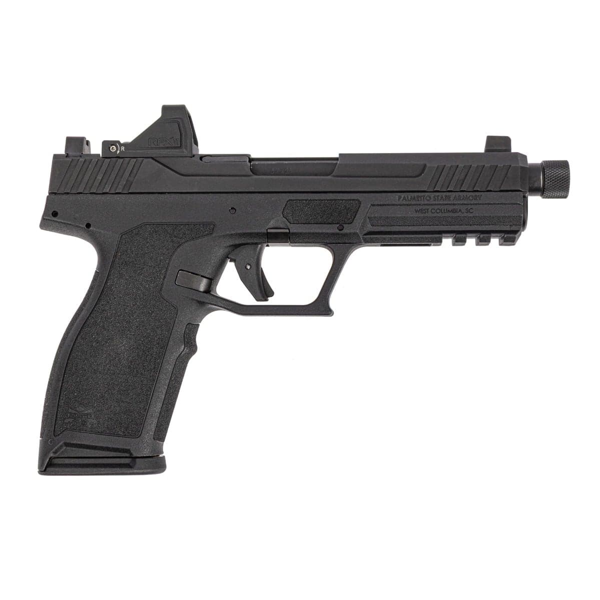 PSA 5.7 Rock Optics Ready Pistol w/ Threaded Barrel & Viridian RFX11 Green Dot Sight, Black