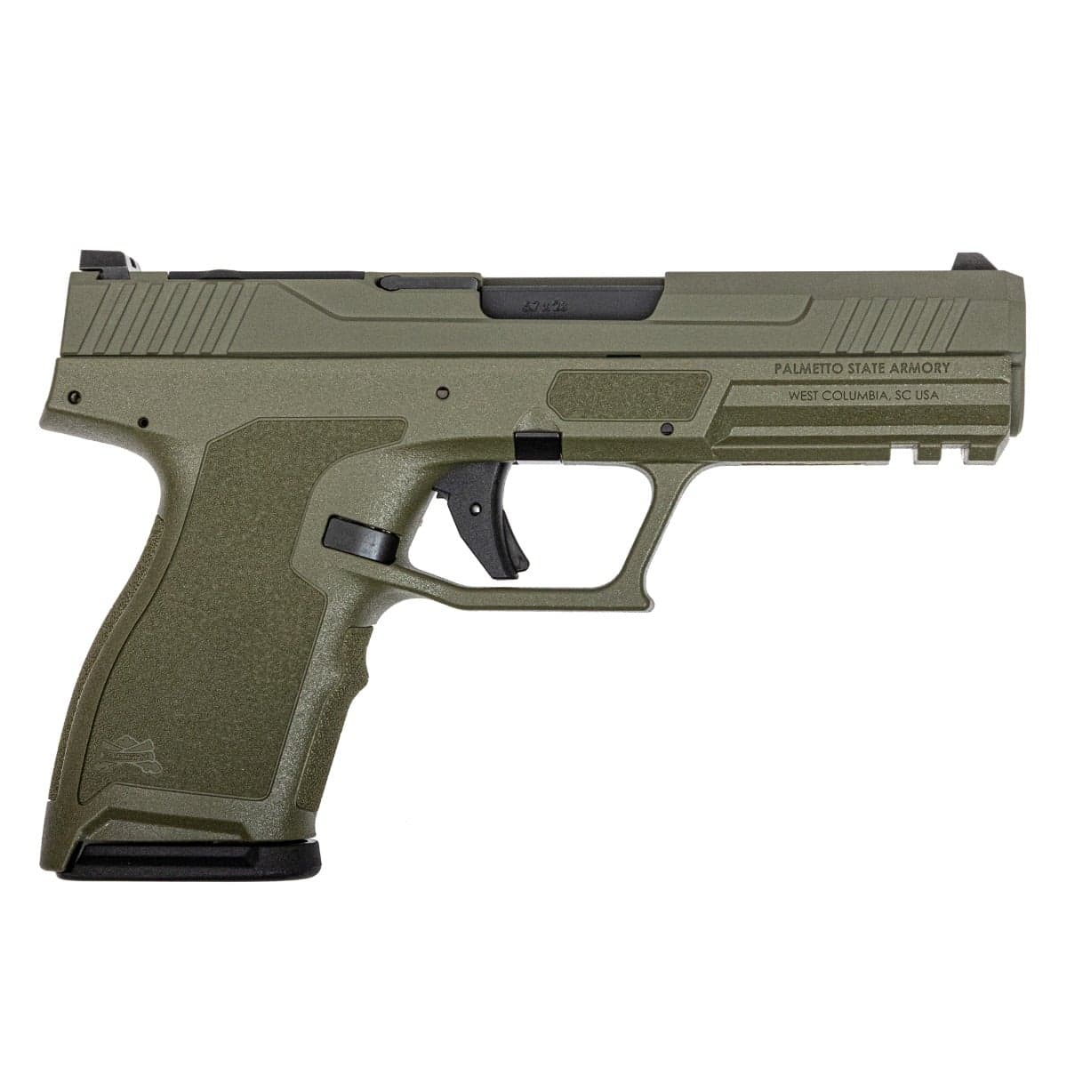 PSA 5.7 Compact Rock Complete Optic Ready Pistol, Non-Threaded Barrel, Sniper Green