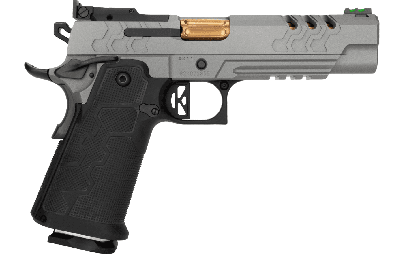 Kimber Mfg, Inc 2K11 Target 5" Coyote PVD Bull Barrel 9mm 20rd Optic Ready Pistol MJD Black/Stainless - 3500060