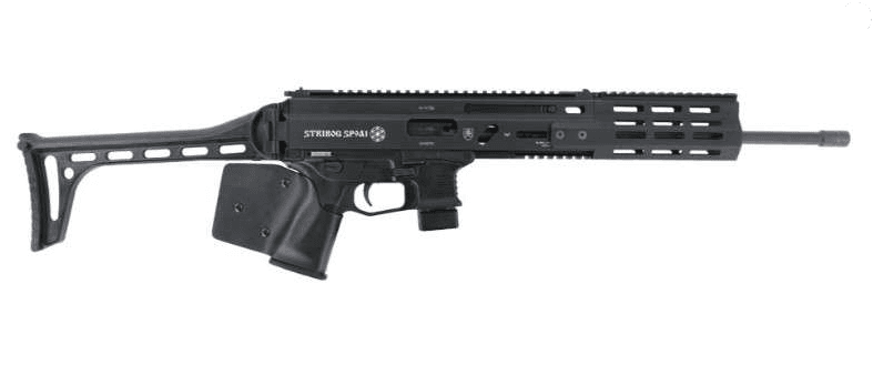 Grand Power Stribog SP9A1 16" 9mm Rifle, Base Black CA Compliant