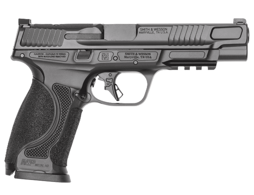 Smith & Wesson M&P 9 M2.0 Metal HD Optic Ready NTS 5" 9mm Luger 17rd Pistol, Black - 14670