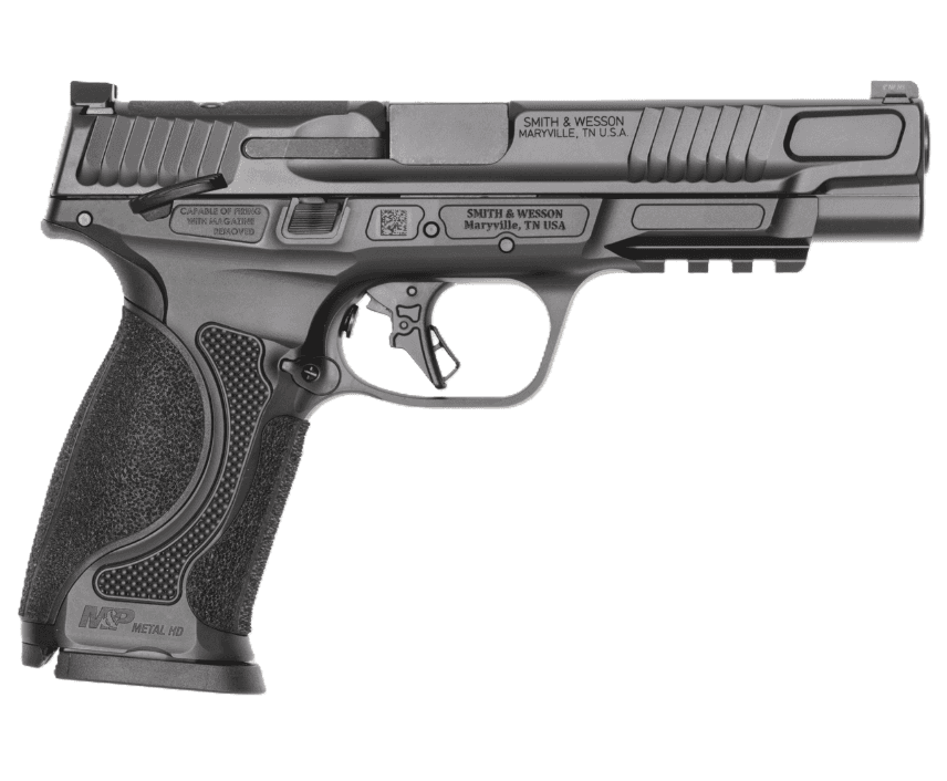 Smith & Wesson M&P 9 M2.0 Metal HD Optic Ready NTS 5" 9mm Luger 17rd Pistol, Black w/ TS - 14672