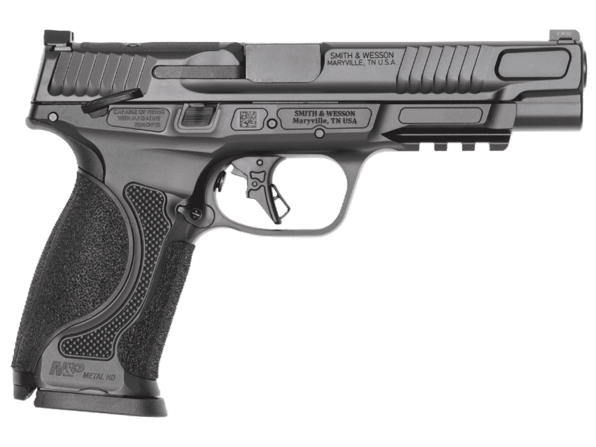Smith & Wesson M&P 9 M2.0 Metal HD Optic Ready 5" 9mm Luger 10rd Pistol, Black w/ TS - 14673