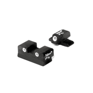 Trijicon Bright And Tough Night Sight Set 3-Dot Tritium Green with White Outline Front And Rearar