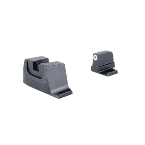 TRIJICON Suppressor/Optic Height Sights (White Outline /Green Tritium) Fits S&W M&P C.O.R.E