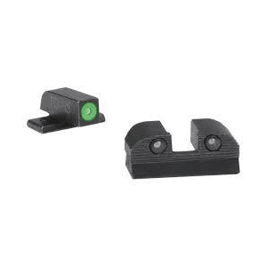 XRAY3 SIGHT SET, DAY/NIGHT, NO 6 GRN FRT, NO 8 REAR, SQ NOTCH