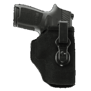 Galco TUC800B Tuck-N-Go 2.0 IWB Black Leather Compatible w/ Glock 43/Taurus GX4/Springfield Hellcat UniClip/Stealth Clip Mount Right Hand