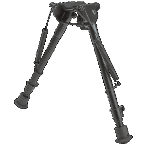 Allen 2188 Bozeman Rifle Bipod Black Aluminum w/Sling Swivel Mount, Rubber Feet & 9-13" Vertical Adjustment