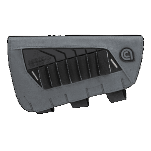 Allen 8524 Next Shot Bridger Cartridge Carrier Black/Gray .223-300 Win Magnum Capacity 7rd Rifle Buttstock Mount Features Soft Cheek Piece