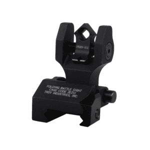 Troy Industries Rear Flip-Up Battle Sight Di-Optic Aperture (DOA) with Tritium AR-15 Aluminum Black