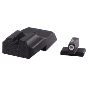 Warren Tactical Night Sight Set for 1911 Novak Cut Plain Tactical Rear, 1-Dot Tritium Front Steel Matte