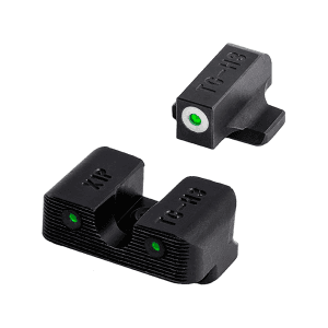 TRUGLO Tritium Pro S&W Sight Set for Bodyguard Tritium Green with White Front Dot Outline