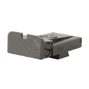 Kensight Adjustable 1911 Rear Sight LPA TRT Cut Steel Black Rounded Blade Fully Serrated